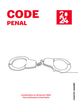 cover image of Code pénal